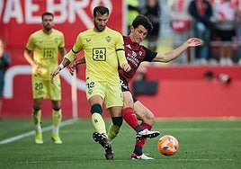 Baptistao jugando contra el Mirandés