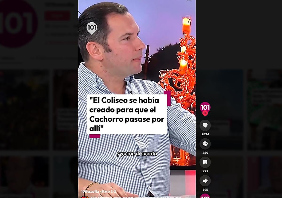 El costalero sevillano Julio Rufranco