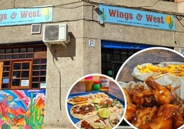 Fachada de Wings and West, restaurante ubicado en el Camino de Ronda.
