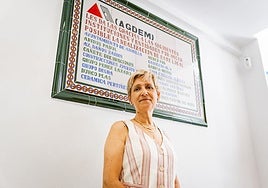 Caridad Peregrín, presidenta de la asociación granadina de esclerosis múltiple.