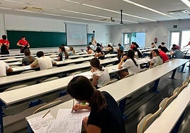 Aula del Campus de Linares, en una imagen de archivo.