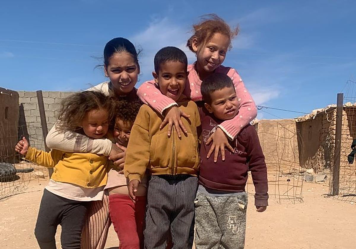 Niños saharauis que pasarán el verano con familias de Granada.