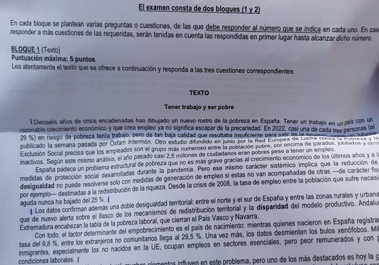 Así fue el examen de Lengua Castellana y Literatura.