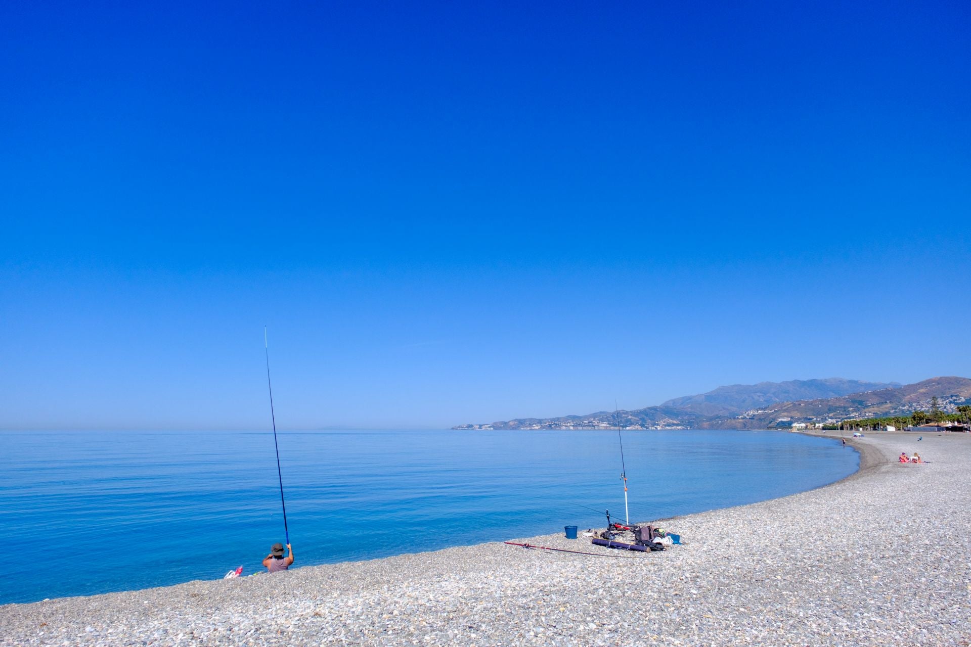 Así está Playa Granada con el espigón al 90%
