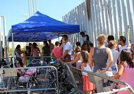 Imágenes de uno de los castings realizados en Almería con motivo del rodaje de 'Exodus'.