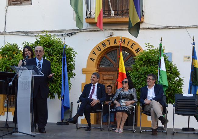 Momento del homenaje.