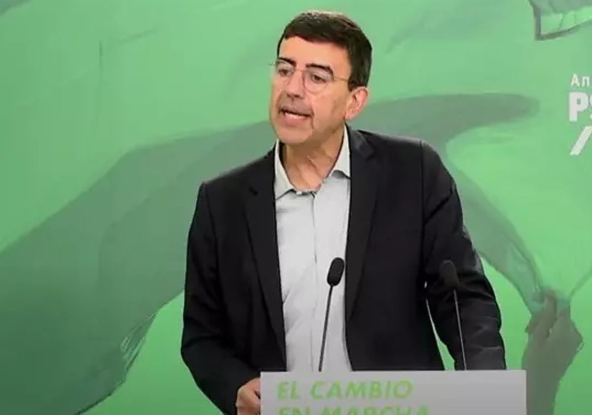 El portavoz de Presidencia del Grupo Socialista en el Parlamento andaluz, Mario Jiménez.