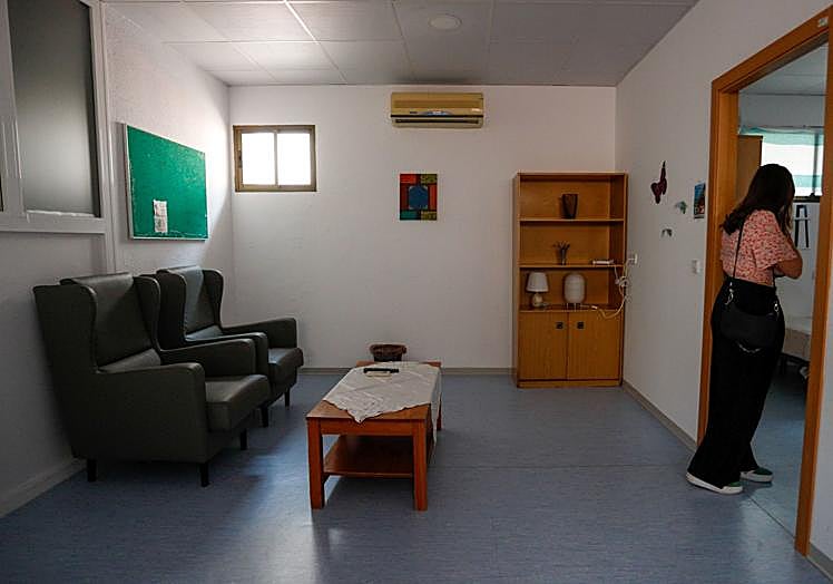 Sala de estar del piso de entrenamiento.