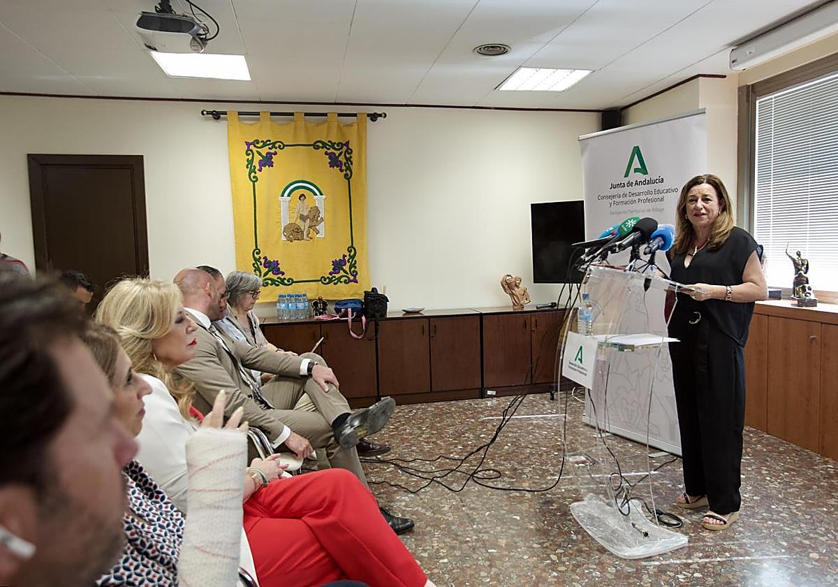 María del Carmen Castillo, consejera de Desarrollo Educativo y Formación Profesional.