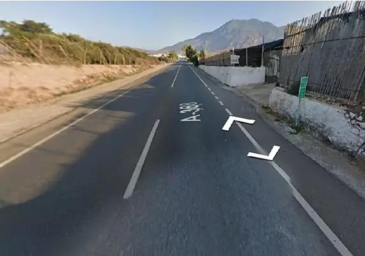 Imagen de la A-358 donde ha ocurrido el suceso.