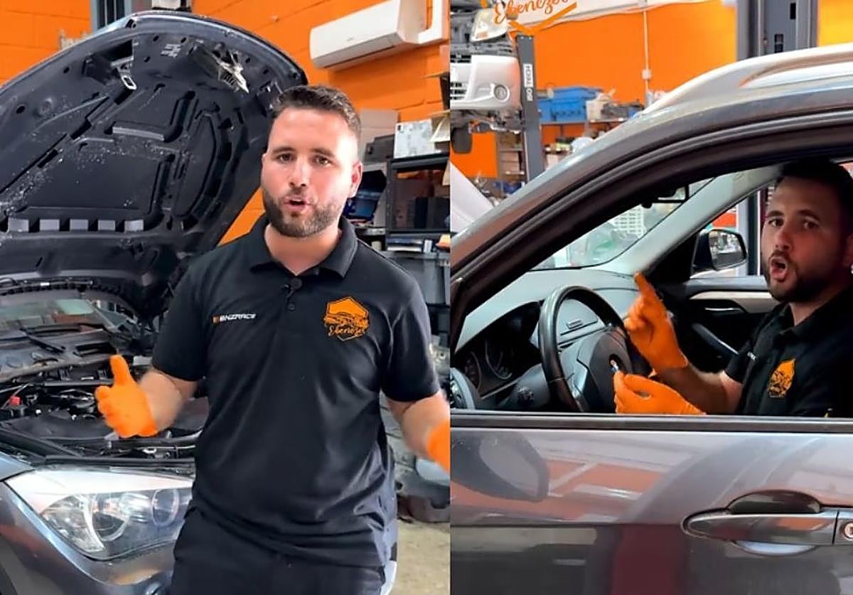 Juan José, mecánico de Talleres Ebenezer.