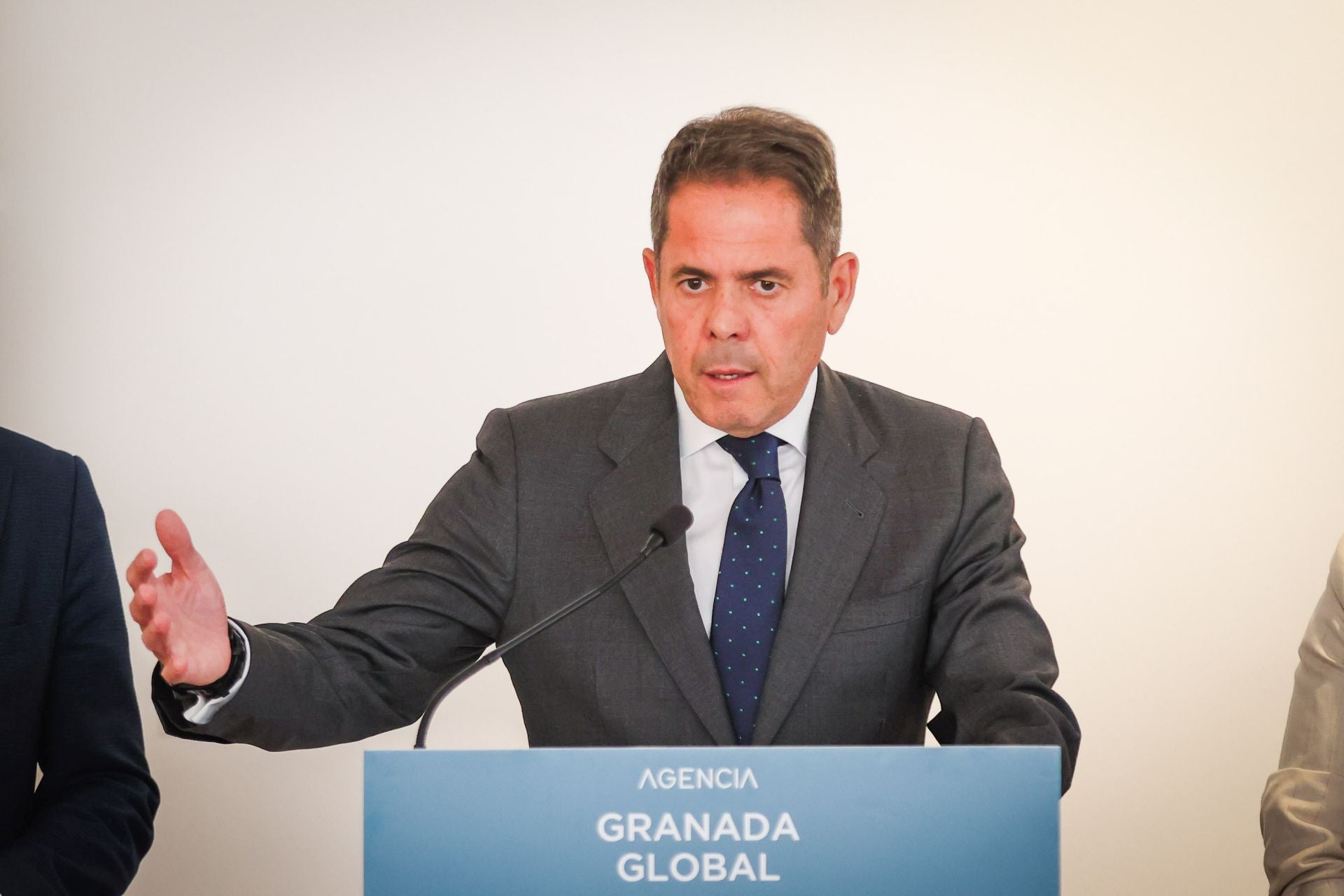 El expresidente de Cepyme, en un acto este lunes en Granada.