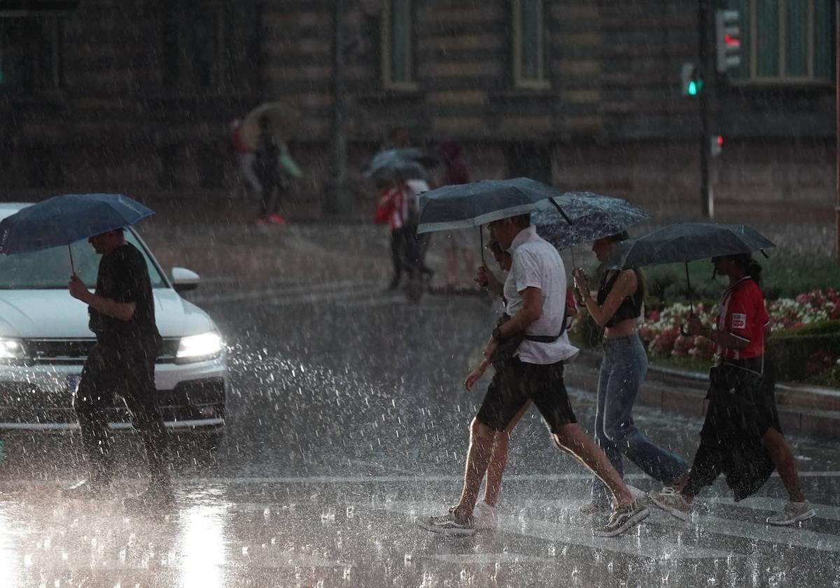 Lluvia intensa en Andalucía.