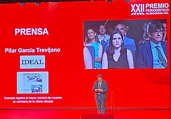 Pilar García Trevijano, durante la gala del premio.