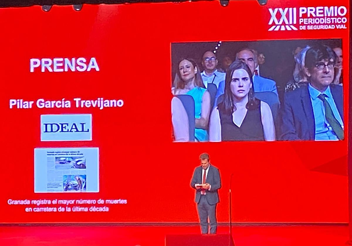 Pilar García Trevijano, durante la gala del premio.