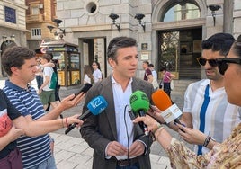 El secretario general del PP de Granada, Jorge Saavedra, este miércoles.