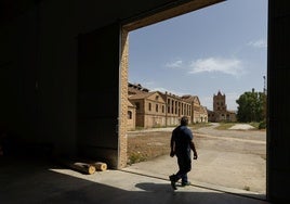 Vista desde el interior del laboratorio.