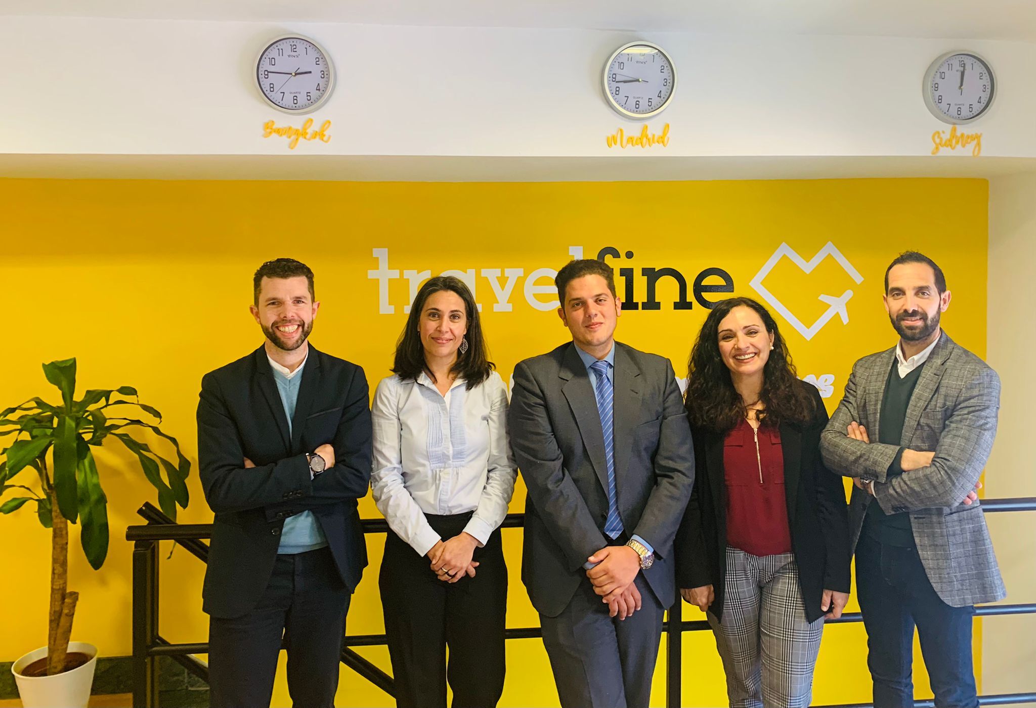 Equipo de la startup Travelfine.