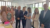 Autoridades durante la inauguración.
