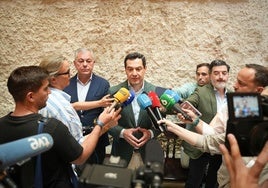 El presidente de la Junta de Andalucía, Juanma Moreno.