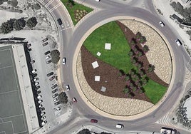 Diseño para la rotonda de la Rambla Belén.