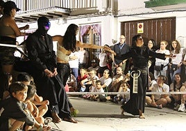 Elisa Musán en su actuación del año pasado, de EX Producciones.