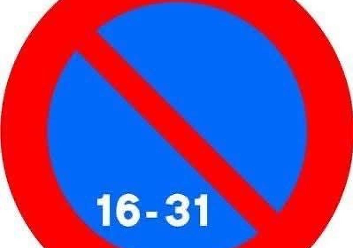 Señal de estacionamiento.