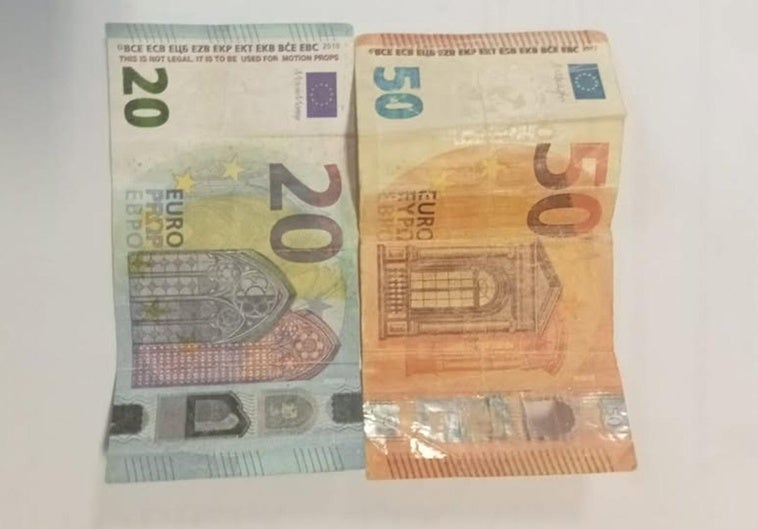 Alerta por el pago con billetes falsos en un pueblo de Granada