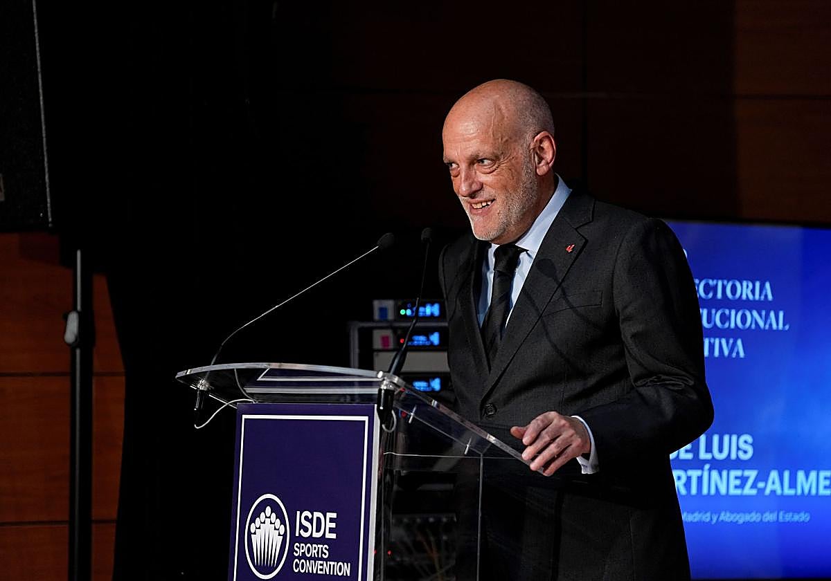 Javier Tebas arremetió contra Rubi, en un acto en la ESADE Business School de Madrid.