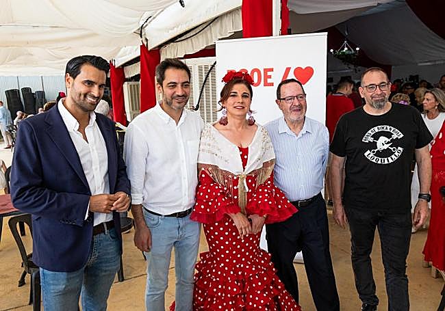 Miembros del PSOE en el Corpus.