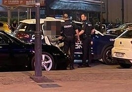 Momento de la detención.