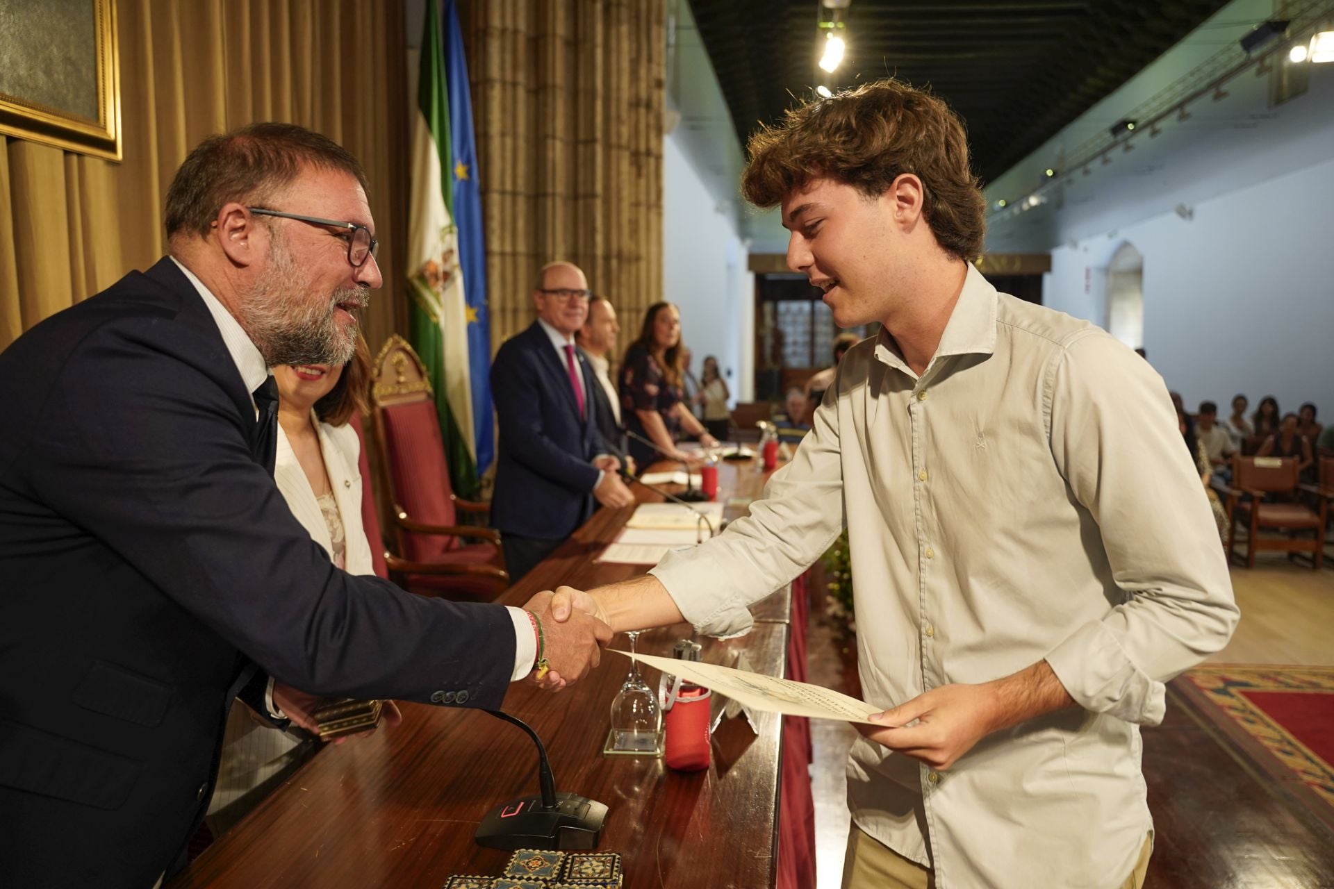 Las imágenes de la entrega de premios a los mejores de la Selectividad de Granada