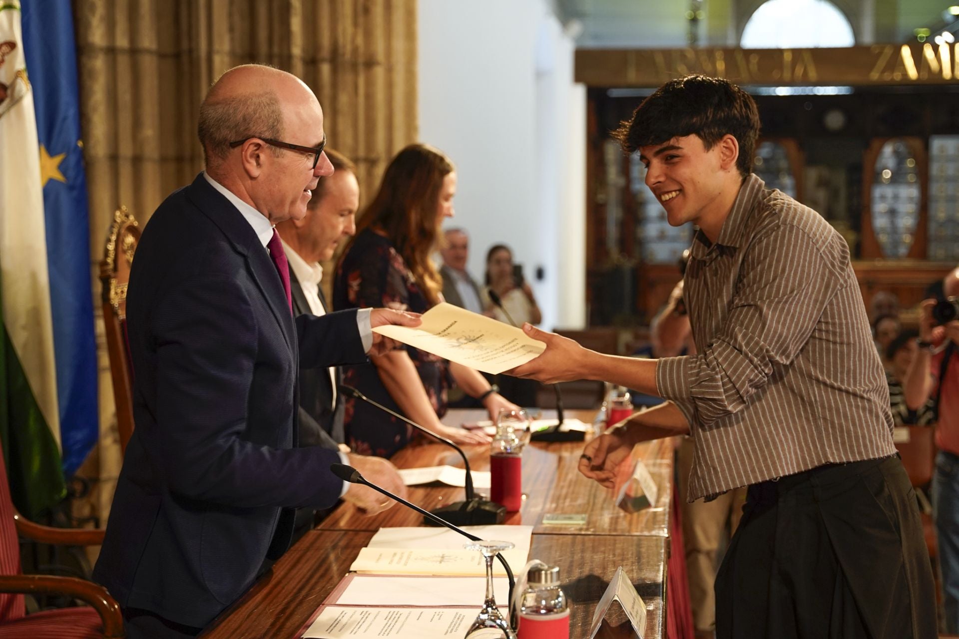 Las imágenes de la entrega de premios a los mejores de la Selectividad de Granada