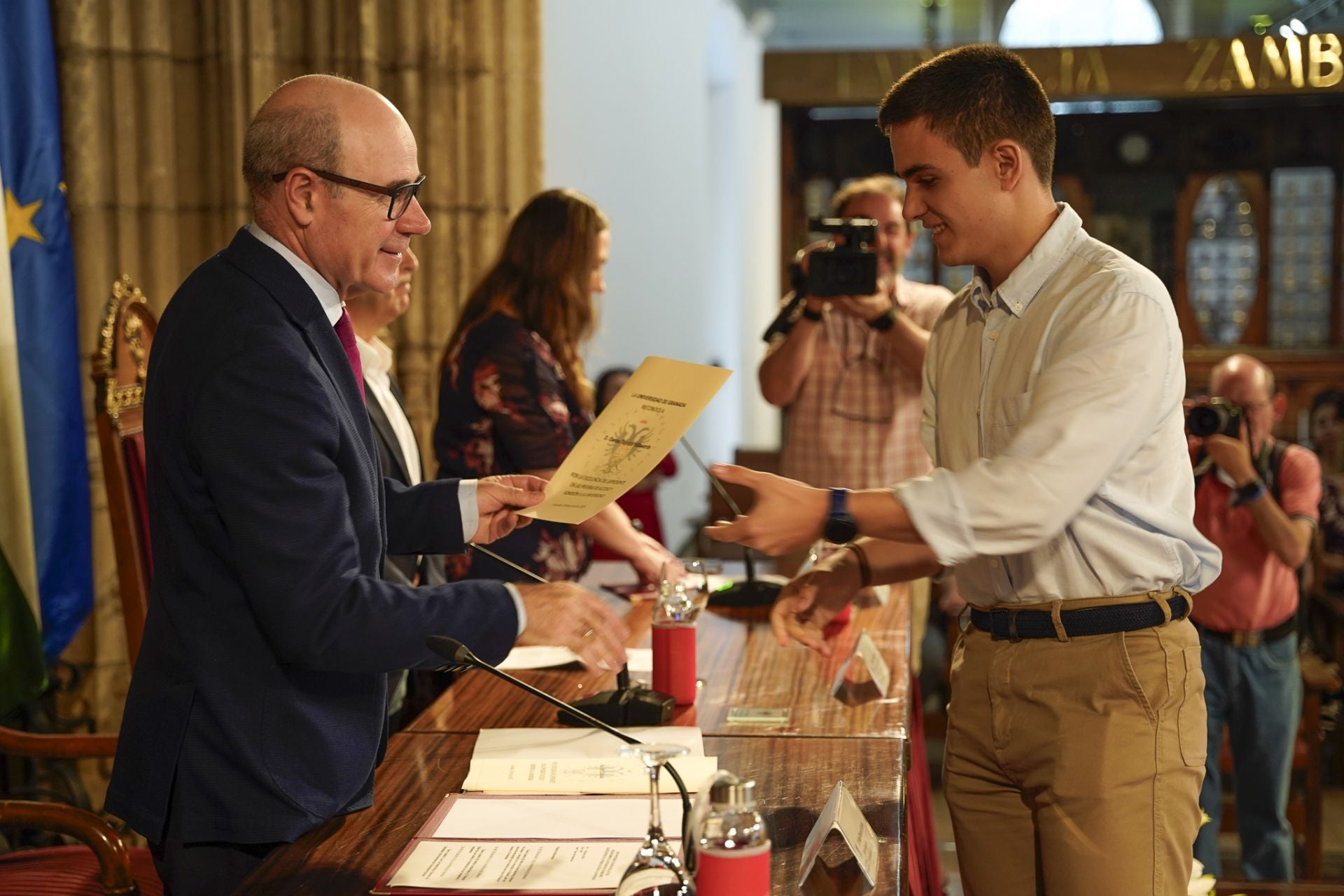 Las imágenes de la entrega de premios a los mejores de la Selectividad de Granada