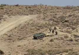 Evacuación de una baja usando un vehículo teleoperado.