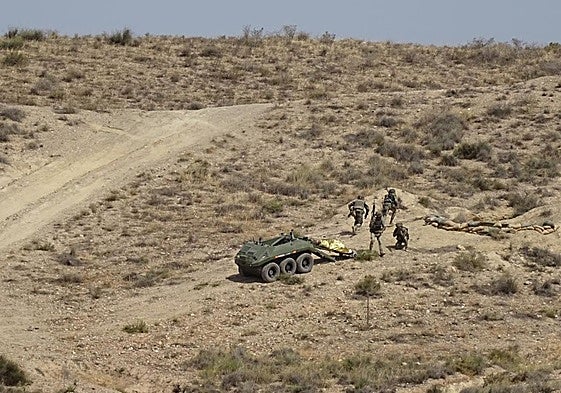 Evacuación de una baja usando un vehículo teleoperado.