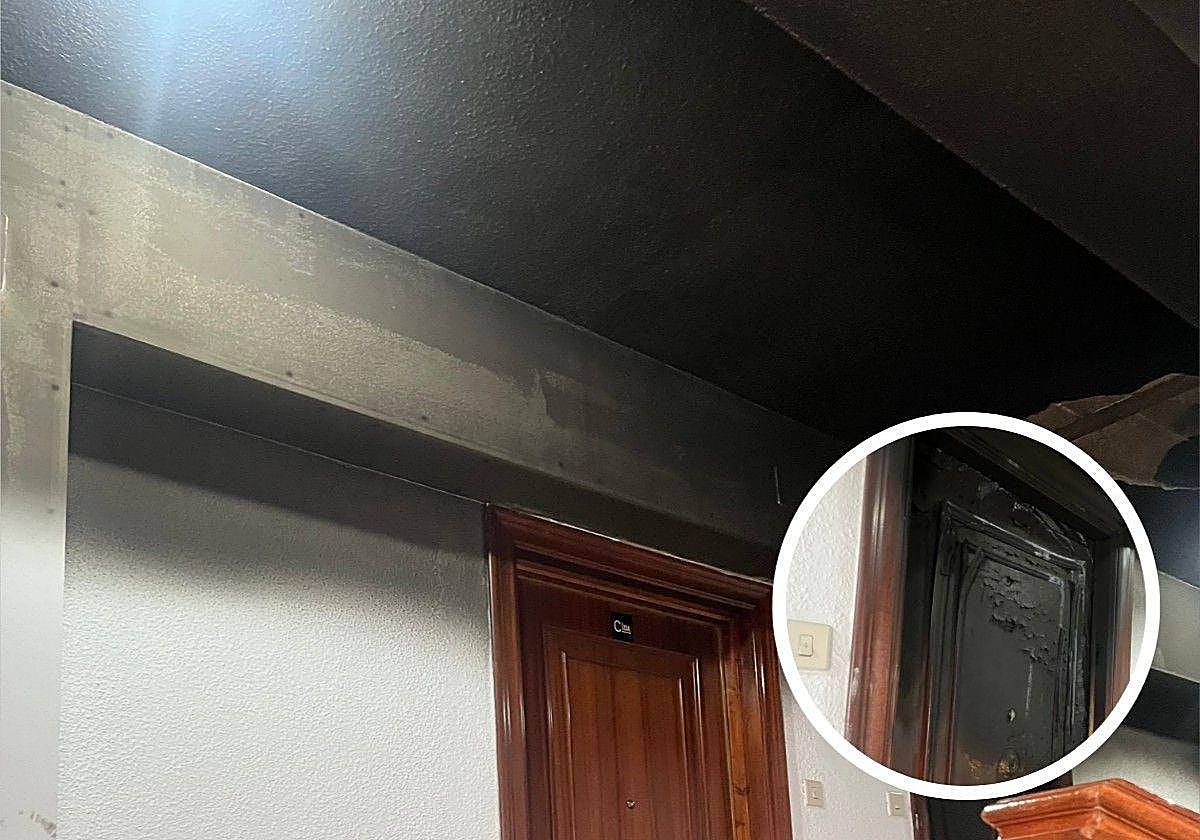 Estado en el que se encuentra la planta donde está el piso incendiado.