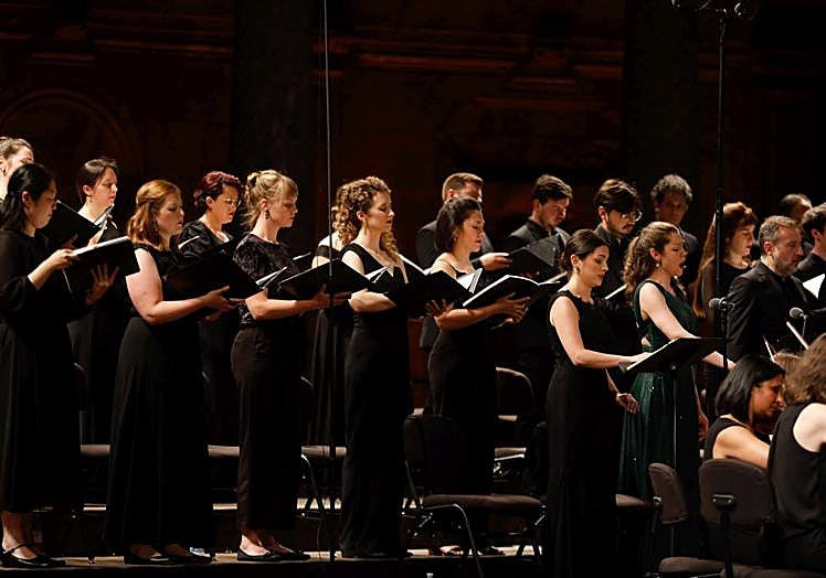 El Vokalensemble Basel estuvo en todo momento en plena consonancia con Marcon.