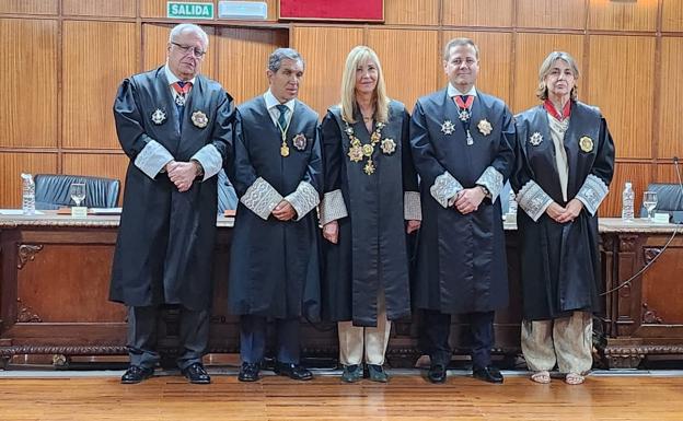 Rafael Morales, Lorenzo del Río, Isabel Perelló, José Ramón Carrasco y Pilar Sánchez.
