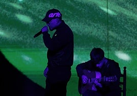 Dellafuente, durante su actuación en los Goya de este año en Granada.