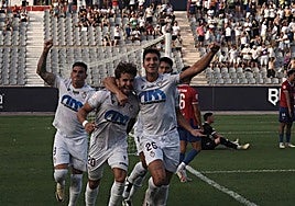 Celebración de un gol, en una imagen de archivo.