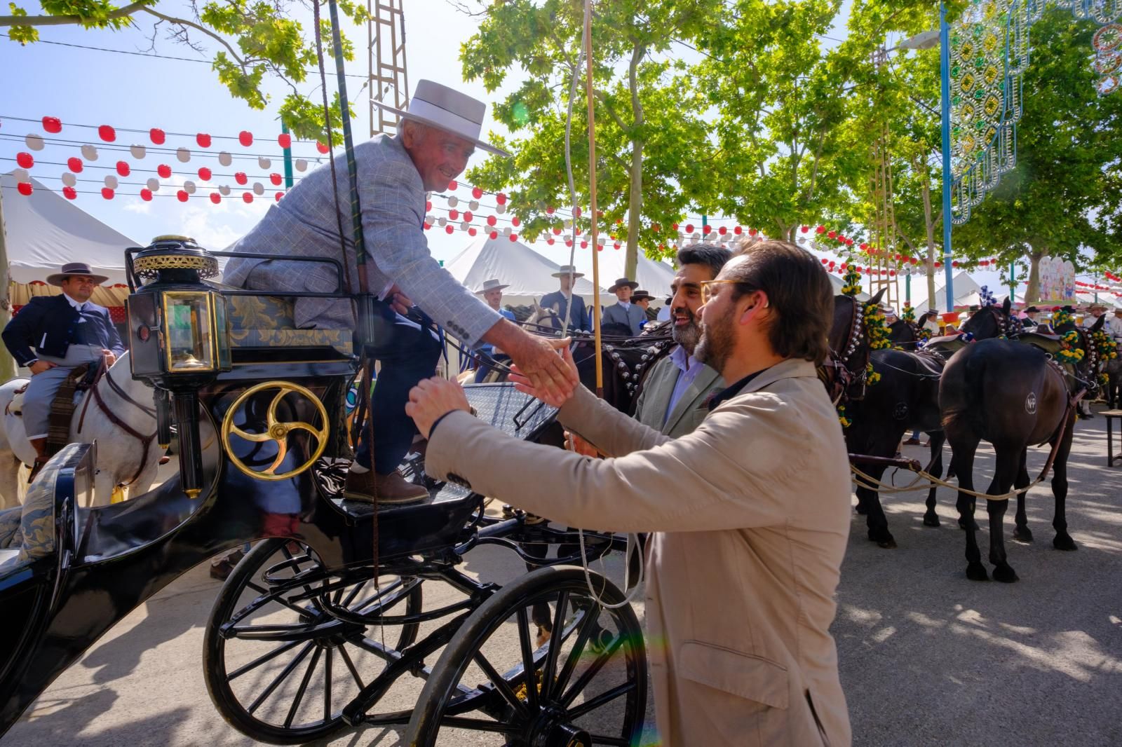 La exhibición de enganches en el ferial de Granada, en imágenes