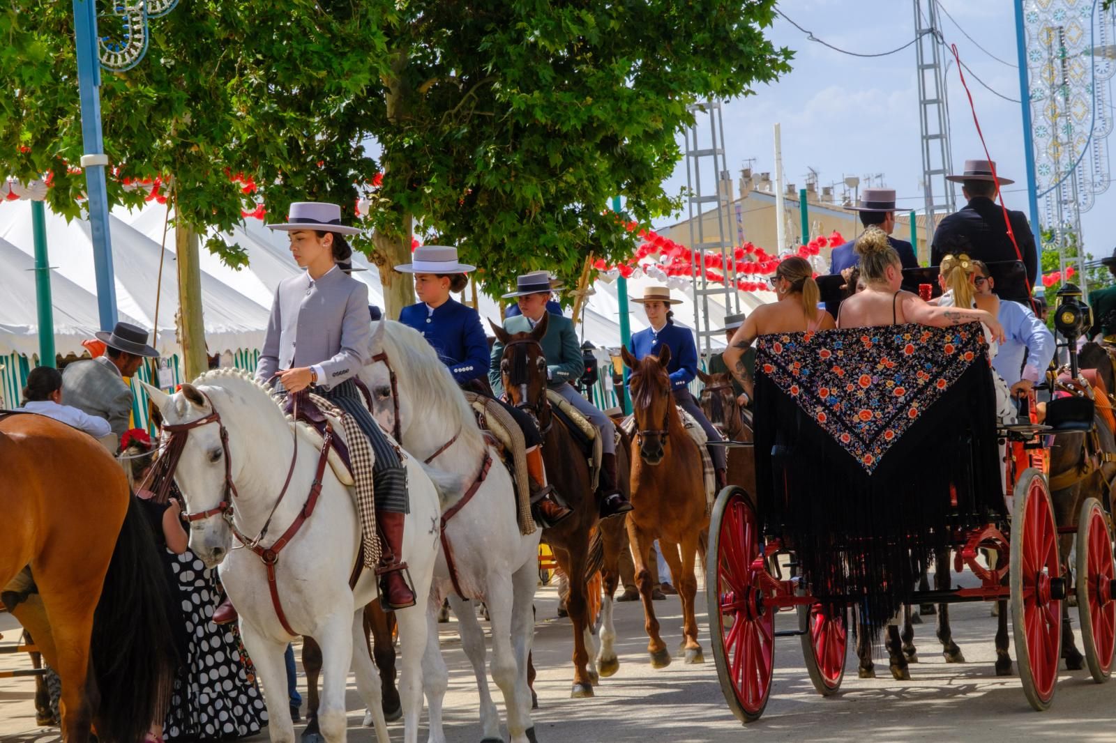 La exhibición de enganches en el ferial de Granada, en imágenes