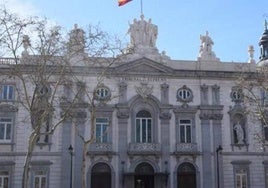 Imagen de archivo del exterior del Tribunal Supremo, en Madrid.