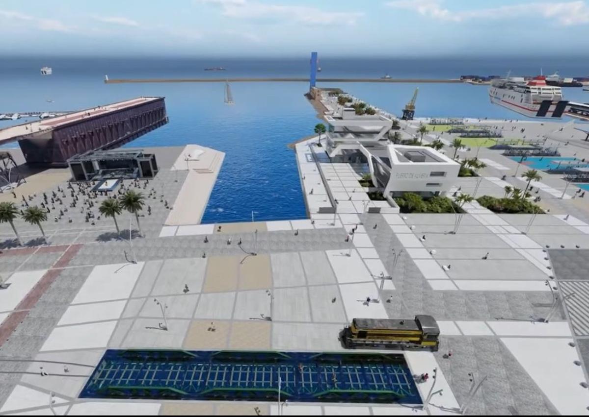 Imagen secundaria 1 - Así quedará Almería unida al puerto: conciertos, deporte, chiringuitos, miradores y zonas de paseo