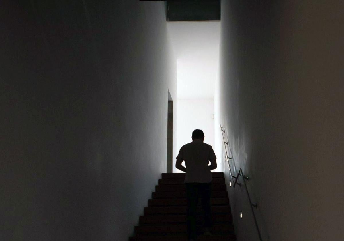 Una de las escaleras interiores del Centro Guerrero.