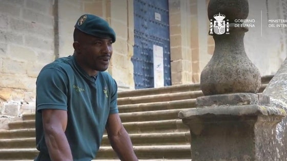 Jean Paul en la Academia de la Guardia Civil que en Baeza.