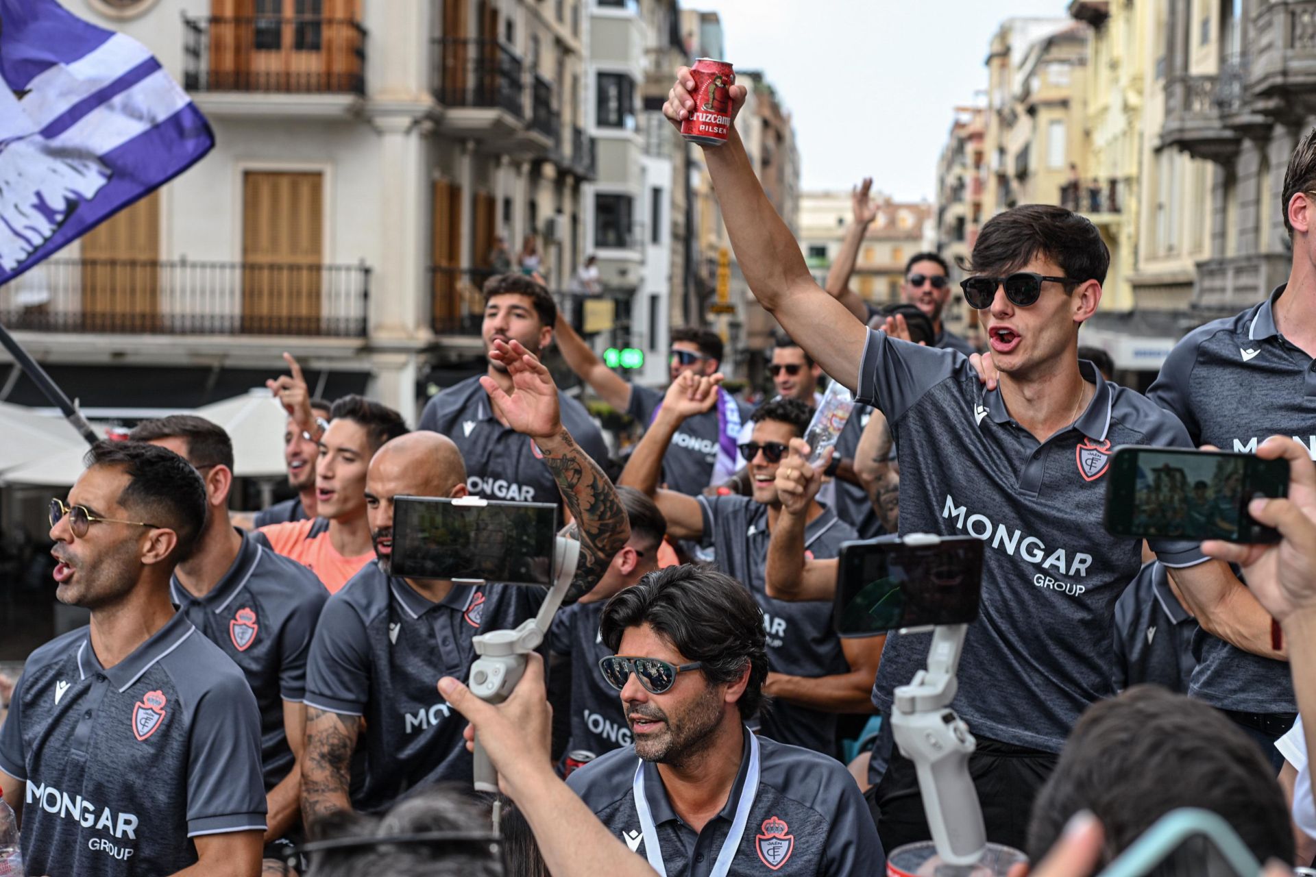 La fiesta del ascenso del Real Jaén, en imágenes