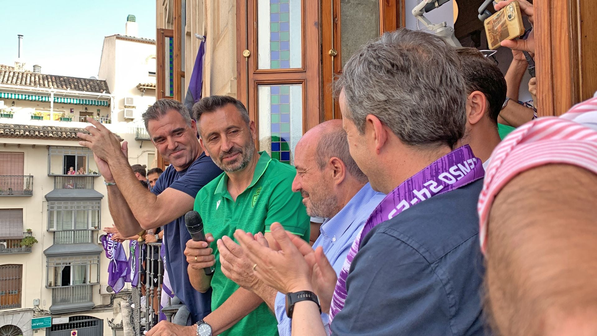 La fiesta del ascenso del Real Jaén, en imágenes