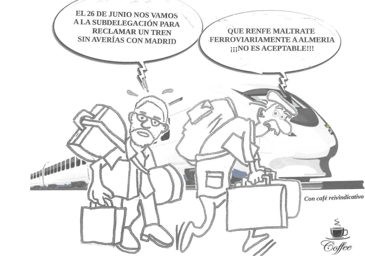 Café reivindicativo ante la Subdelegación, este...